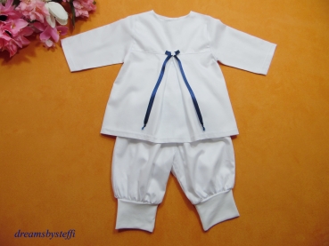 Taufanzug schlicht Satinschleife - Pumphose - Modell 1 - Baby