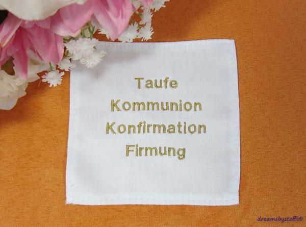 Tuch Spitze Kommunion Taufe Konfirmation Firmung